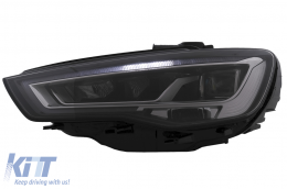 Full LED Fari per Audi A3 8V Pre Facelift 2013-2016 Upgrade Alogena Dinamico LHD-image-6074898