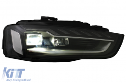 Full LED Fari per Audi A4 B8.5 Facelift 2012-2015 Dinamico Nero A4 B9.5 Look-image-6088119