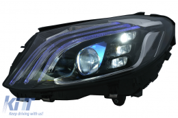 Full LED Fari per Mercedes Classe C W205 S205 2014-2020 LHD W222 Look-image-6091826