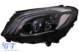 Full LED Fari per Mercedes Classe C W205 S205 2014-2020 LHD W222 Look-image-6091837