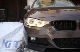 Full LED Headlights Angel Eyes suitable for BMW 3 Series F30 F31 Sedan Touring (2011-up)-image-6002798