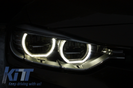 Full LED Headlights Angel Eyes suitable for BMW 3 Series F30 F31 Sedan Touring (2011-up)-image-6002804