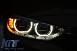 Full LED Headlights Angel Eyes suitable for BMW 3 Series F30 F31 Sedan Touring (2011-up)-image-6002805