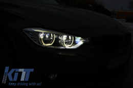 Full LED Headlights Angel Eyes suitable for BMW 3 Series F30 F31 Sedan Touring (2011-up)-image-6002807