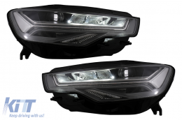 Full LED Headlights suitable for Audi A6 4G (2011-2014) Facelift Design conversion from Xenon to LED-image-6102722