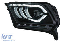 Full LED Headlights suitable for Ford Mustang V (2010-2014) with Dynamic Sequential Turning Light-image-6089470