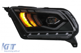 Full LED Headlights suitable for Ford Mustang V (2010-2014) with Dynamic Sequential Turning Light-image-6089478