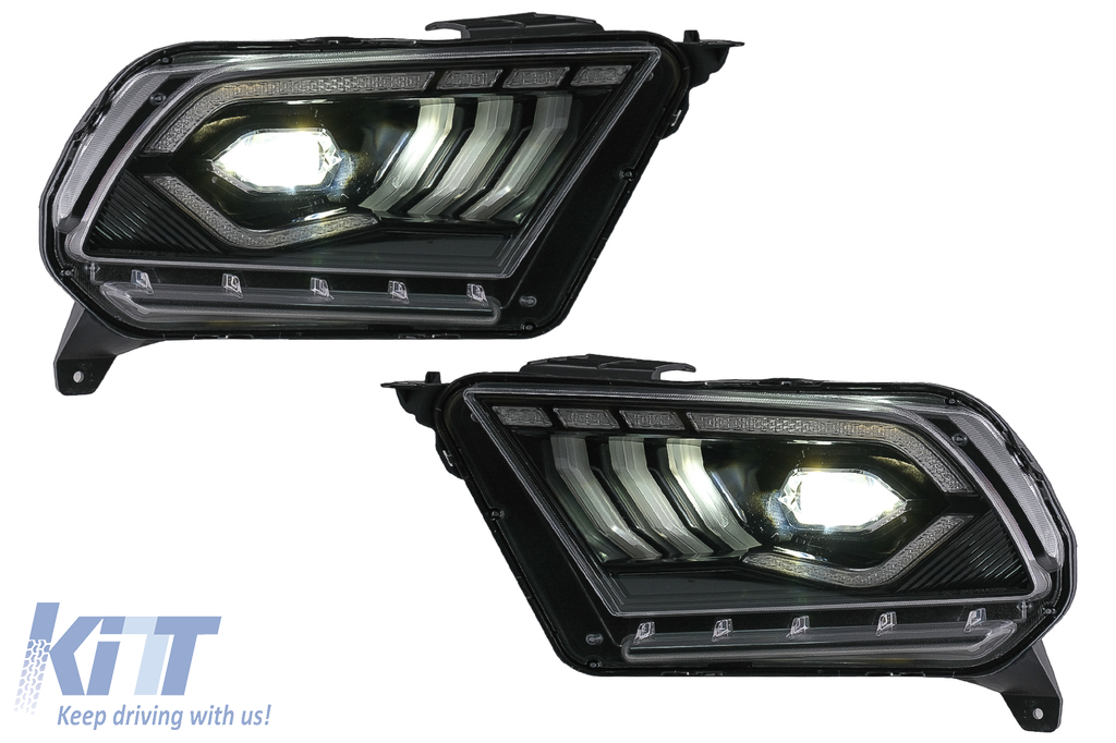 Full LED Headlights suitable for Ford Mustang V (2010-2014) with