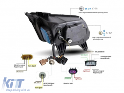 Full LED Headlights suitable for Ford Mustang V (2010-2014) with Dynamic Sequential Turning Light-image-6089674