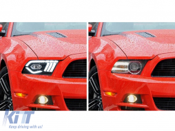 Full LED Headlights suitable for Ford Mustang V (2010-2014) with Dynamic Sequential Turning Light-image-6089675