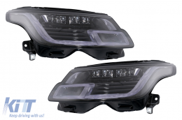 Full LED Headlights suitable for Land Range Rover IV Vogue SUV L405 (2013-2017) Conversion to 2018-up-image-6075153