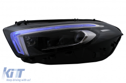 Full LED Headlights suitable for Mercedes A-Class W177 V177 (2018-2022) Conversion from Halogen to LED-image-6106129