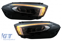 Full LED Headlights suitable for Mercedes A-Class W177 V177 (2018-2022) Conversion from Halogen to LED-image-6106133