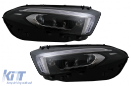 Full LED Headlights suitable for Mercedes A-Class W177 V177 (2018-2022) Conversion from Halogen to LED-image-6106141