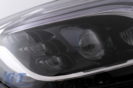 Full LED Headlights suitable for Mercedes S-Class W222 (2013-2020) Black-image-6105787