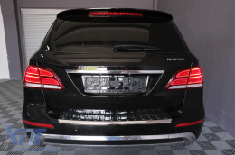 Full LED LightBar Rücklichter für Mercedes M-Klasse W166 2012-2015 rot-Weiss LHD-image-6085981