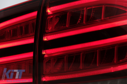 Full LED LightBar Taillights suitable for Mercedes M-Class W166 (2012-2015) Red White LHD-image-6075023