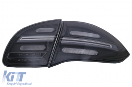 Full LED Luci posteriori per Porsche Cayenne 958 E2 92A 10-14 Nero Fumo Dinamico-image-6064694