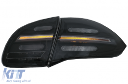 Full LED Luci posteriori per Porsche Cayenne 958 E2 92A 10-14 Nero Fumo Dinamico-image-6067446