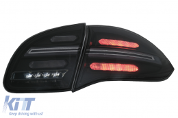 Full LED Luci posteriori per Porsche Cayenne 958 E2 92A 10-14 Nero Fumo Dinamico-image-6067449