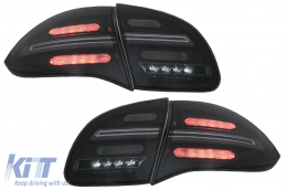 Full LED Luci posteriori per Porsche Cayenne 958 E2 92A 10-14 Nero Fumo Dinamico-image-6067450