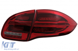 Full LED Luci posteriori per Porsche Cayenne 958 E2 92A Prefacelift 10-15 rosso bianco-image-6090901