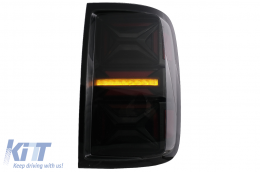 Full LED Luci posteriori per VW Amarok 10-20 Dinamico Luce svolta sequenziale Fumo-image-6089546