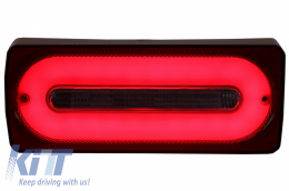 Full LED Taillights Light Bar suitable for Mercedes G-class W463 (1989-2015) RED Dynamic Sequential Turning Lights-image-6032329