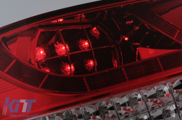 Full LED Taillights suitable for Audi Q7 4L (2006-2009) Red Clear-image-6099537