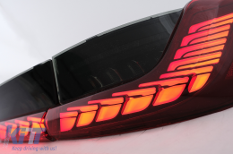 Full LED Taillights suitable for BMW 3 Series G20 G28 M3 G80 Sedan (2018-2022) Red Smoke with Dynamic Sequential Turning Light-image-6096540