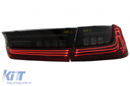 Full LED Taillights suitable for BMW 3 Series G20 Sedan (2018-2022) Red Laser Look-image-6110392