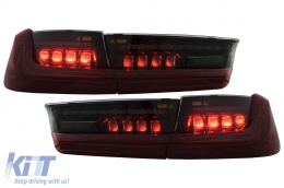 Full LED Taillights suitable for BMW 3 Series G20 Sedan (2018-2022) Red Laser Look-image-6110394