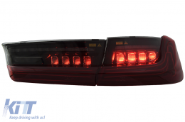 Full LED Taillights suitable for BMW 3 Series G20 Sedan (2018-2022) Red Laser Look-image-6110395