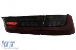 Full LED Taillights suitable for BMW 3 Series G20 Sedan (2018-2022) Red Laser Look-image-6110398