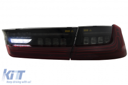 Full LED Taillights suitable for BMW 3 Series G20 Sedan (2018-2022) Red Laser Look-image-6110401