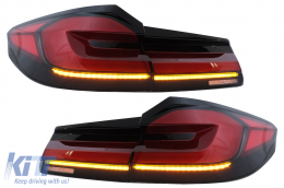 Full LED Taillights suitable for BMW 5 Series G30 Sedan (2017-2019) LCI Design with Dynamic Sequential Turning Lights-image-6096987