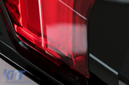 Full LED Taillights suitable for Ford Mustang VI S550 (2015-2019) Red with Dynamic Sequential Turning Lights-image-6104722