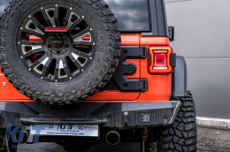 Full LED Taillights suitable for Jeep Wrangler IV JL/JLU (2018-up) RED with Dynamic StartUp and Sequential Turning Lights-image-6080372