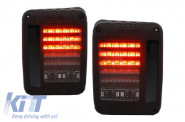 Full LED Taillights suitable for JEEP Wrangler Rubicon JK (2007-2017)-image-6022510