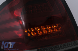 FULL LED Taillights suitable for Mercedes M-Class W164 (2005-2008) Red Smoke-image-6099151