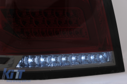 FULL LED Taillights suitable for Mercedes M-Class W164 (2005-2008) Red Smoke-image-6099155