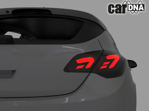 LED Taillights suitable for Astra J (2009-2015) 5 Doors Hatchback Black CarPartsTuning.com