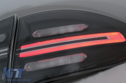 FULL LED taillights suitable for Porsche Cayenne 958 E2 92A Prefacelift (2010-2014) Black Smoke with Dynamic Indicators-image-6064698