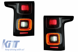 Full LED Taillights suitable for Range Rover Vogue L405 (2013-2017) Facelift Design Smoke-image-6047654