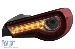 Full LED Taillights suitable for Toyota 86 (2012-2019) Subaru BRZ (2012-2018) Scion FR-S (2013-2016) with Sequential Dynamic Turning Lights-image-6068803