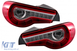 Full LED Taillights suitable for Toyota 86 (2012-2019) Subaru BRZ (2012-2018) Scion FR-S (2013-2016) with Sequential Dynamic Turning Lights-image-6068808