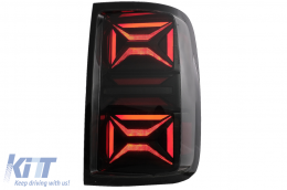 Full LED Taillights suitable for VW Amarok (2010-2020) Dynamic Sequential Turning Light Smoke-image-6089540