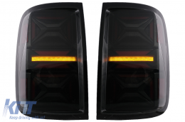 Full LED Taillights suitable for VW Amarok (2010-2020) Dynamic Sequential Turning Light Smoke-image-6089547