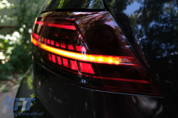 Full LED Taillights suitable for VW Golf 7 & 7.5 VII (2012-2019) Facelift Retrofit G7.5 Look Dynamic Sequential Turning Lights Dark Cherry Red-image-6094525