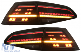 Full LED Taillights suitable for VW Golf 7 & 7.5 VII (2012-2020) Facelift Retrofit G7.5 Look Dynamic Sequential Turning Lights Smoke-image-6082973